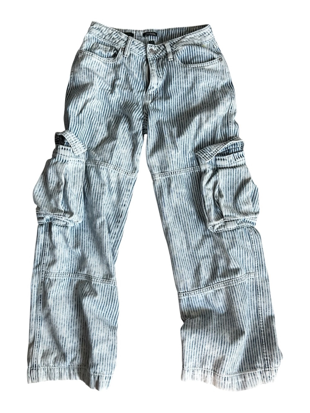 Wild Fable Striped CARGO Jeans Size 4